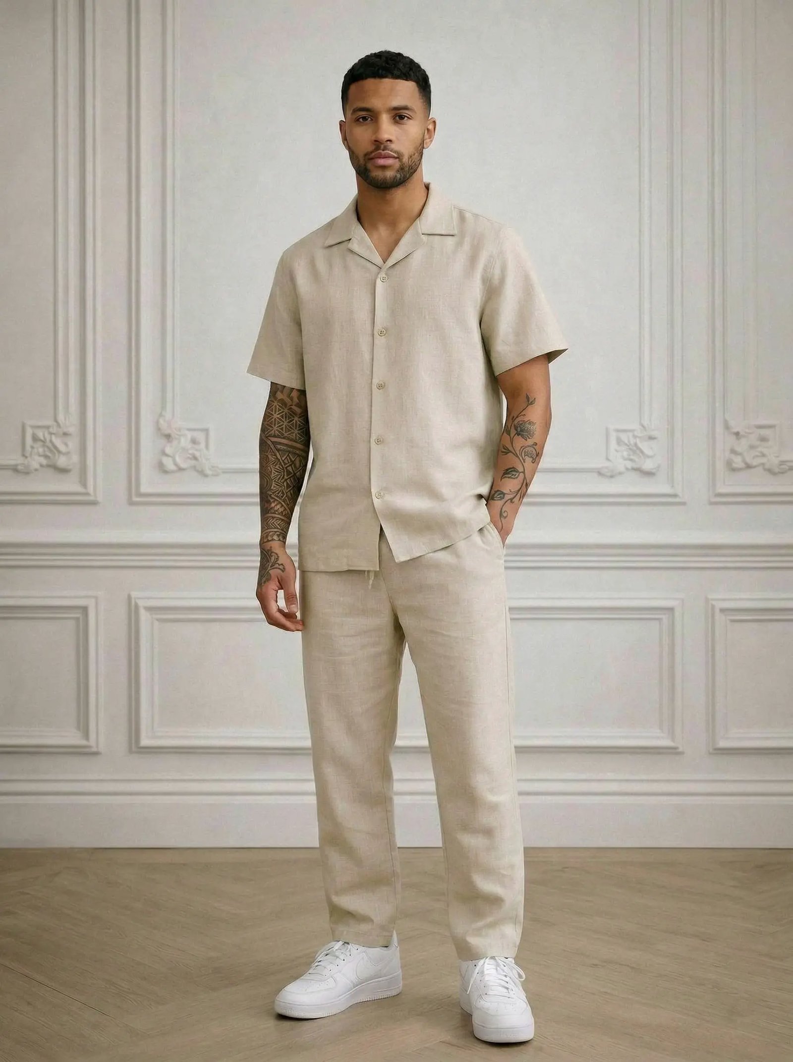 Ensemble chemise & pantalon lin