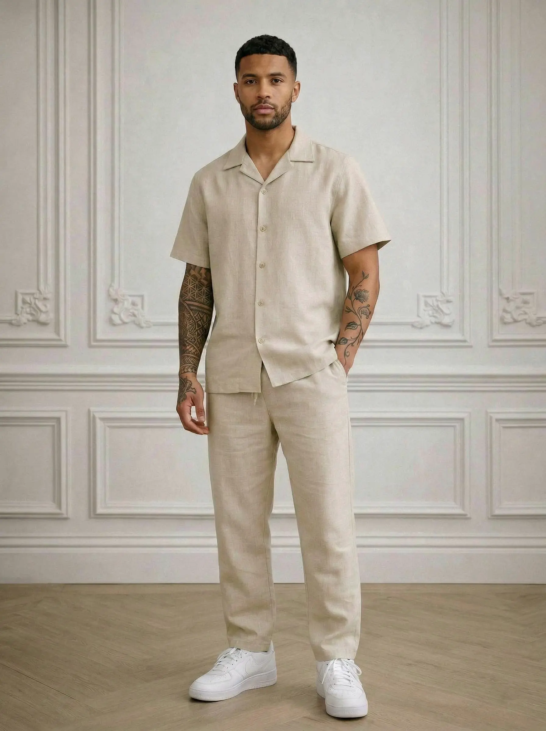 Ensemble chemise & pantalon lin